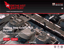 Tablet Screenshot of northeastbattery.com